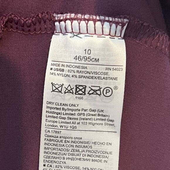 Banana Republic Plum Flutter Sleeve Shift Dress - Picture 6 of 6